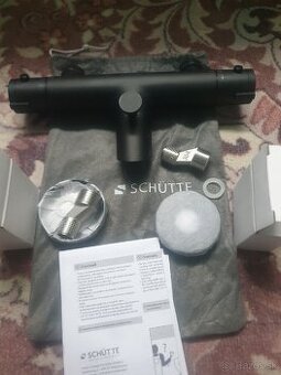 Vaňová termostaticka bateria Schütte 150mm čierna