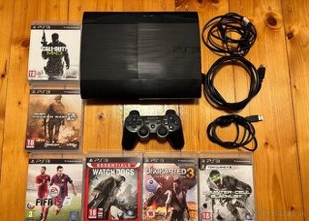 Herná Konzola - Playstation 3 SuperSlim - PS3 150Gb + hry
