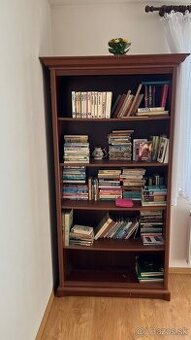 Rustikálny regál (knižnica) Kent EREG100O - gaštan