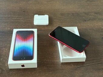 Predám Apple iPhone SE 2022 128GB RED Známky Opotrebovania