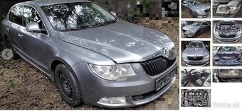 Škoda Superb II 2.0 TDI 2010 predám DVERE, KAPOTA, NÁRAZNÍK,