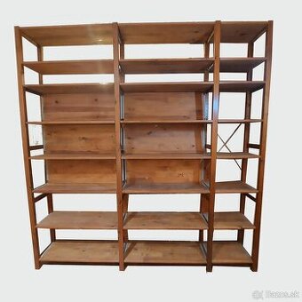 Policový regál drevo masív IVAR - 1