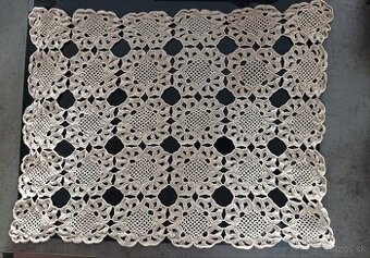 Háčkovaná súprava (obrus + dečka) - 1