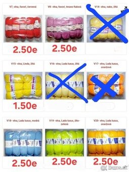 VLNA/ PRIADZA na pletenie, štrikovanie