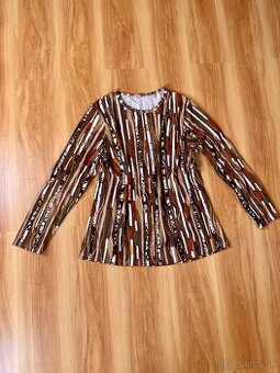 Hnedé tričko, 52 / XXL