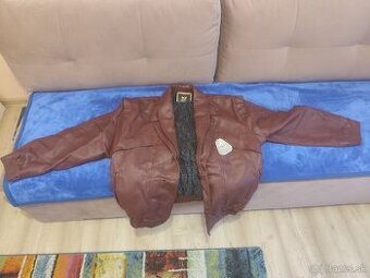 Pánska kožená bunda XL