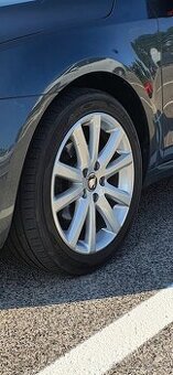 Škoda Elektróny R17 5x112 + Letné pneu Continental 17.