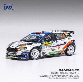 Modely Škoda Fabia Rally2 1:43 IXO