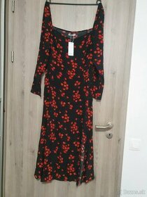 Kvetované šaty reserved 44 xxl - 1