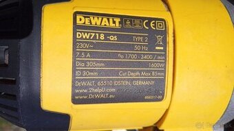 pokosová píla DEWALT DW718 - QS a stôl DE7023