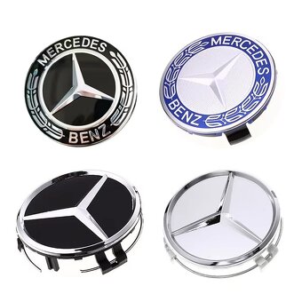Stredová krytka hliníkového disku Mercedes-Benz