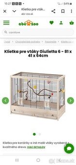 Klietka, voliera,