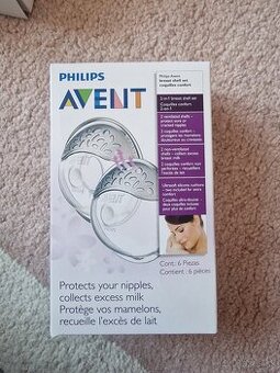 AVENT ISIS MUŠLE ZBERAČE Materského mlieka s mäkkou silikóno
