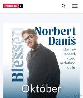 Vstupenky na koncert Norbert Daniš