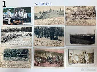 Vojenské fotografie celá zbierka z 1. svetovej vojny