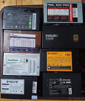 Repasované plne funkčné ATX 500-600W zdroje