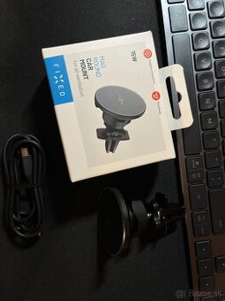 Držiak na mobil FIXED MagRound s nabíjaním, MagSafe