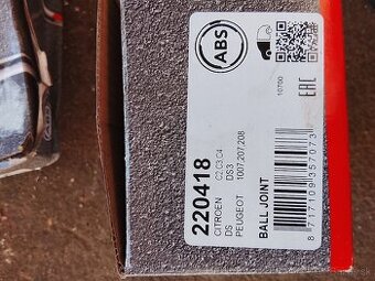 Spodné čapi na Citroen C2 C3 C4