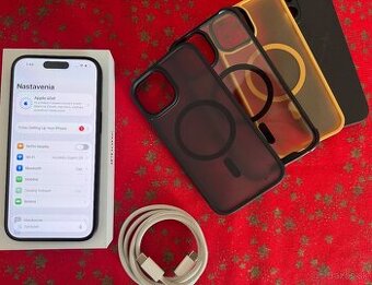 iPhone 15 256 GB Black – TOP stav