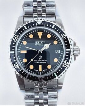 Seiko MOD, Zafír + oceľ 316L + NH36a