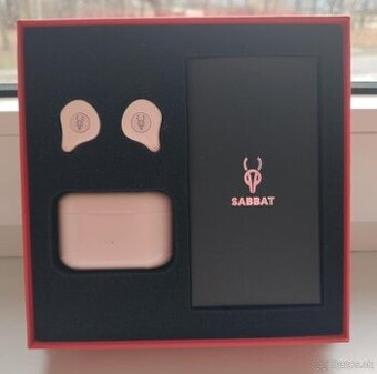 Bezdrôtové ružové slúchadlá Sabbat X12 Pro