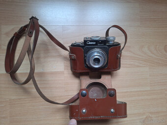 Retro starodavny fotoaparat znacky SMENA