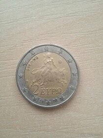 2€ minca Grécko 2002