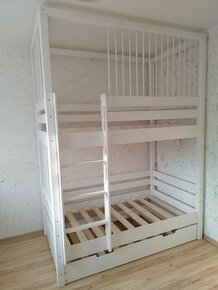Detská poschodová posteľ s úložným priestorom (nová)