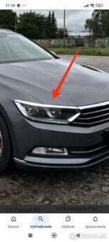 Chrómová p p lišta nad svetlo VW Passat B8, VW-3G0.941.120