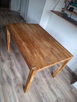 Stol masiv drevo 120x80x75 dub