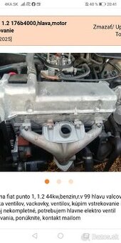 Punto, 1.2 176b4000,hlava,motor