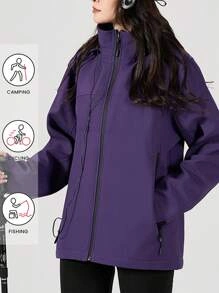 nová bunda fialová