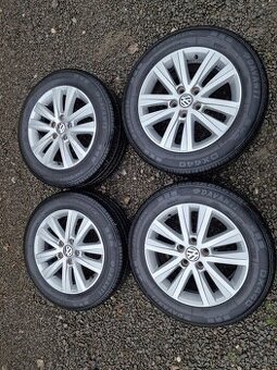 Alu disky 17"5×120 obute 215/60R17 VW T5 T6 - 1