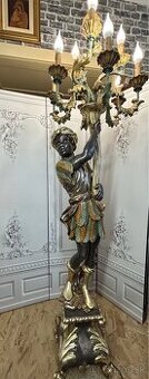 Luxusná figúrková lampa “Blackamoor”