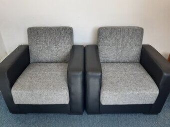 2x kreslá s úložným priestorom (YAGMUR)