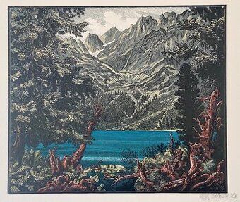 Karel Vik - U Popradského plesa v Tatrách