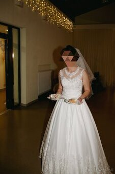 Svadobné šaty, veľkosť 40