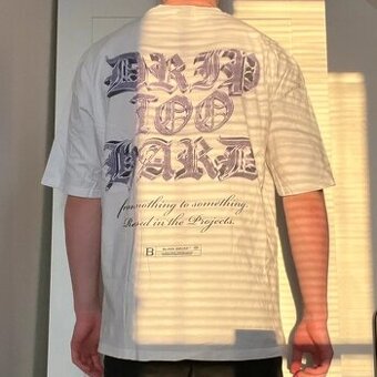 Oversize Tričko Black Squad / New Yorker - Biele