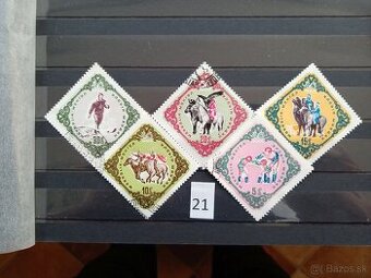 Poštové známky č.935 - MONGOLSKO - 13 ks sérií