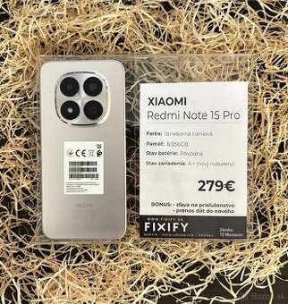 Xiaomi Redmi Note 15 Pro Titan Silver - 256 GB
