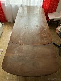stary dreveny jedalensky stol - 1