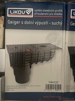 GEIGER lapač splavením s dolnou výpusťou