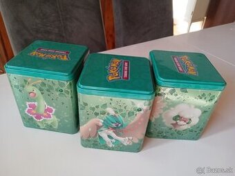 3 ks plechové krabice POKEMON spolu len 10 euro
