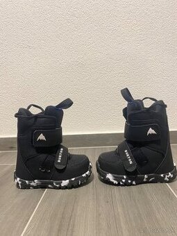Snowboardové detské topánky Burton Mini-Grom black, č.28
