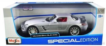 Maisto Mercedes-Benz SLS AMG strieborná 1:18
