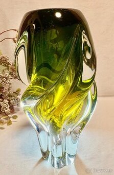 Vaza hutné sklo Chribska