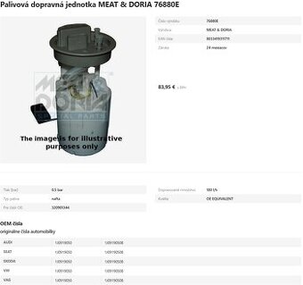 na predaj 1.9 TDI podavačka - nová / vyskúšaná