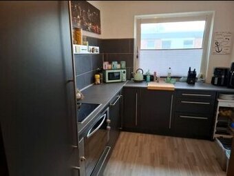 Moderní černá matná linka se spotřebiči,5858 - 1