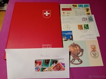 Známky album Švajčiarsko