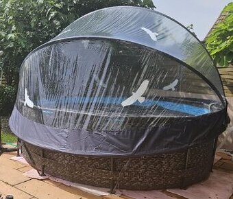 Bazén s prekrytím a kvalitnou filtráciou / príslušenstvom